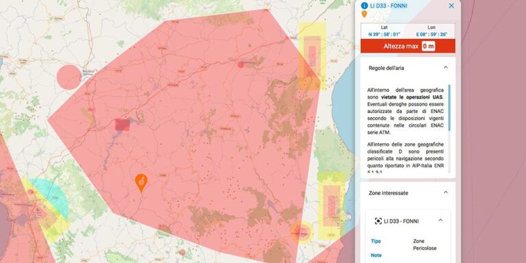 Come volare con il drone in zona rossa